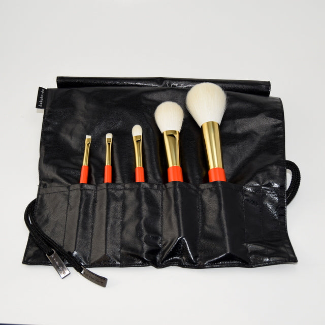 Vermillion Handled Brush 5 pcs Set  - US